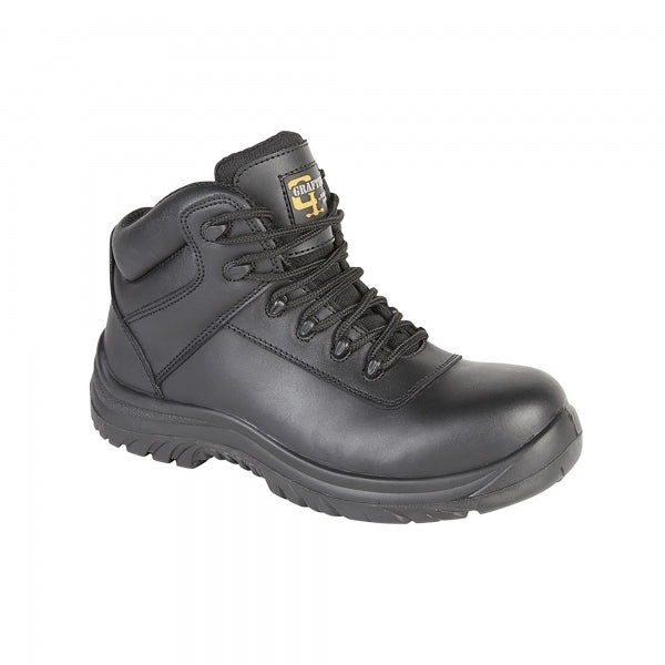 M466AY Unisex Leather Safety Boots Black