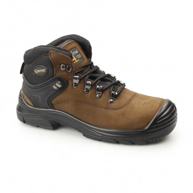 Grafters M9508B  Mens 4E Safety Boots Dark Brown