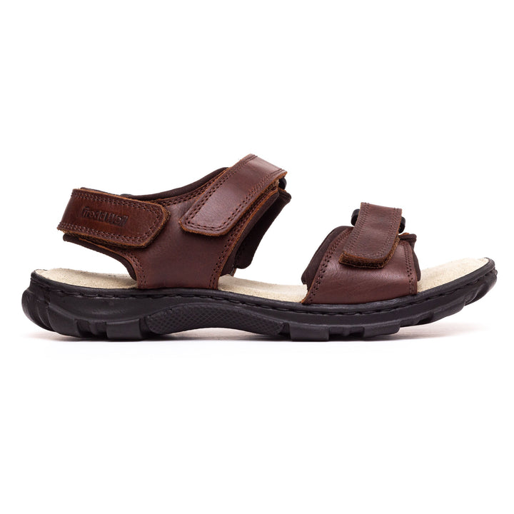 Mens Wide Fit James Leather Sandals by Tredd Well