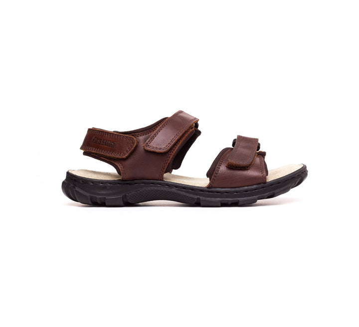 Womens Wide Fit James Leather Sandals by Tredd Well