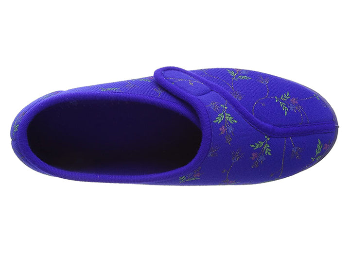 Womens Wide Fit Comfylux Sleepers Dora Slippers