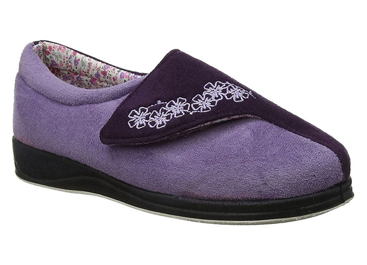 Womens Wide Fit Padders Hug Slippers