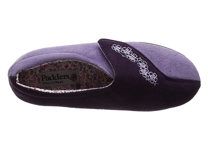 Womens Wide Fit Padders Hug Slippers